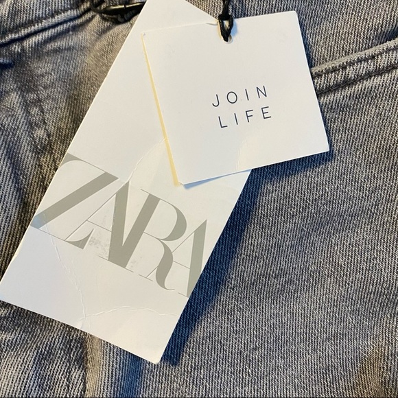 Zara Hi-Rise Gray Vintage Skinny Ankle Jeans Size 8 NWT - Picture 11 of 13